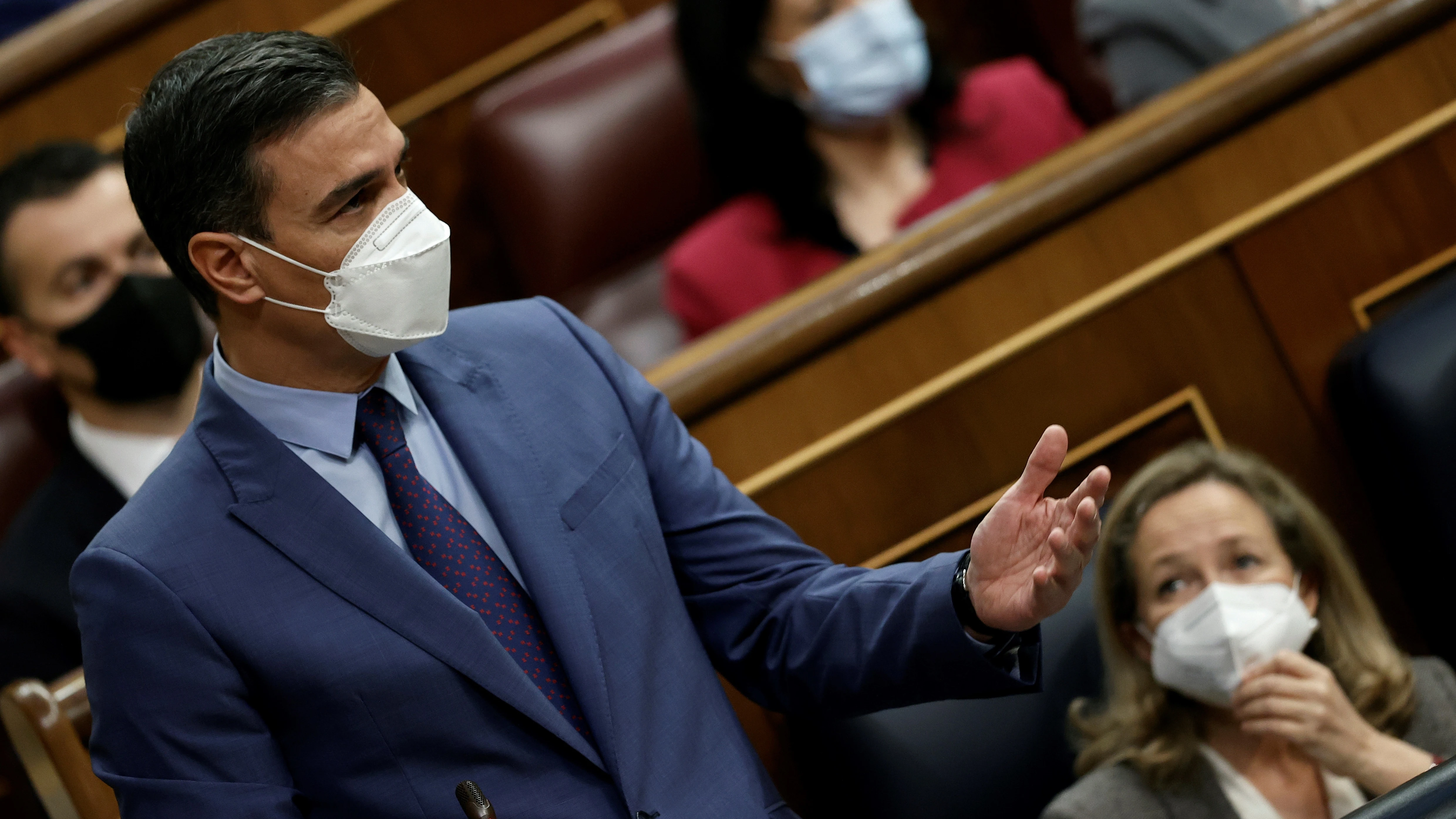 El presidente del Gobierno, Pedro Sánchez, en el Congreso de los Diputados