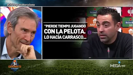 Xavi Hernández pone de ejemplo a 'Lobo' Carrasco para las pérdidas de tiempo 'legales' Xavi Hernández pone de ejemplo a 'Lobo' Carrasco para las pérdidas de tiempo 'legales'