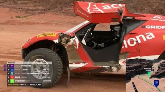 As&iacute; qued&oacute; el choque de Carlos Sainz