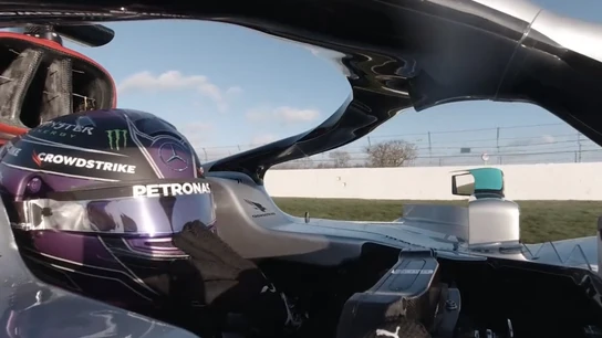 Lewis Hamilton, en el Mercedes Lewis Hamilton, en el Mercedes