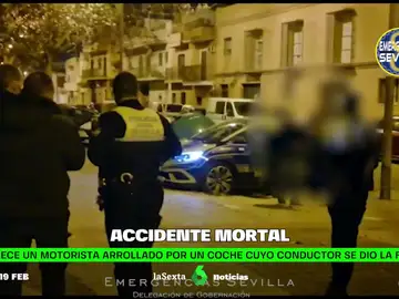 Muere un motorista tras colisionar con un turismo que se dio a la fuga en Sevilla