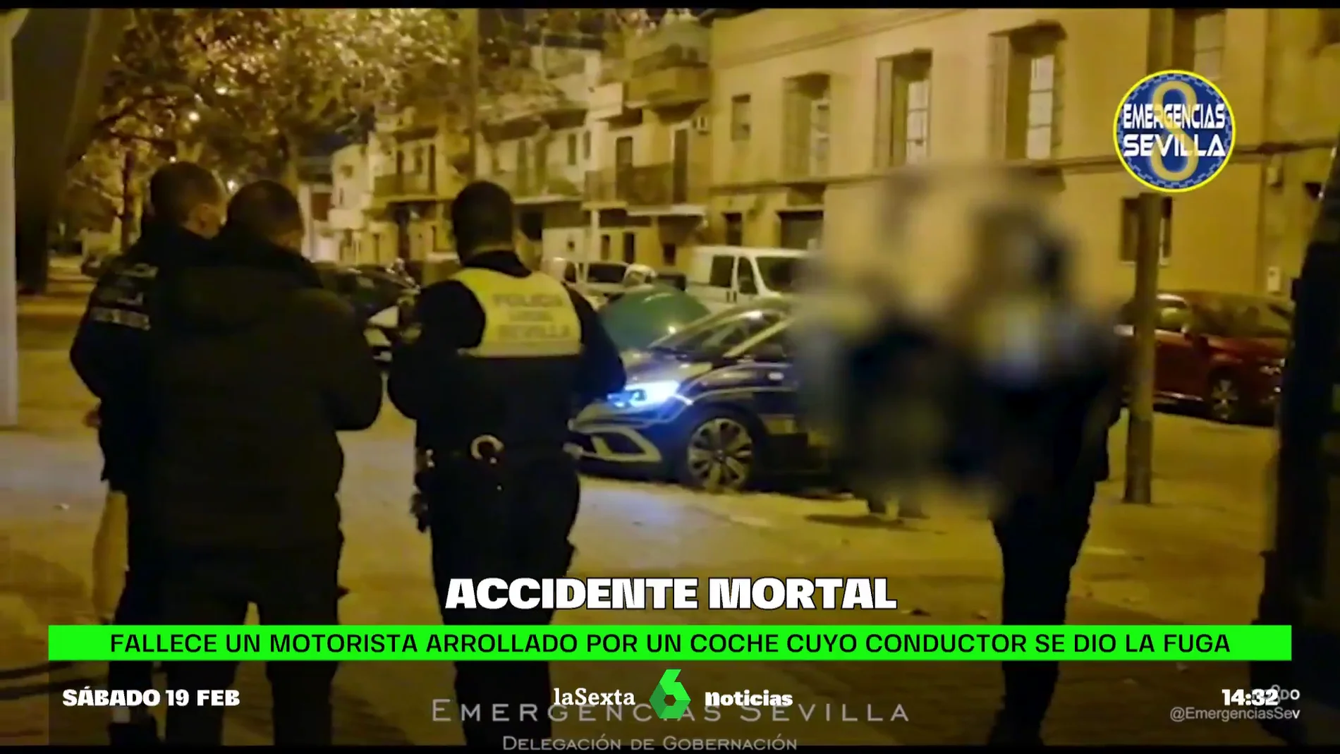 Muere un motorista tras colisionar con un turismo que se dio a la fuga en Sevilla
