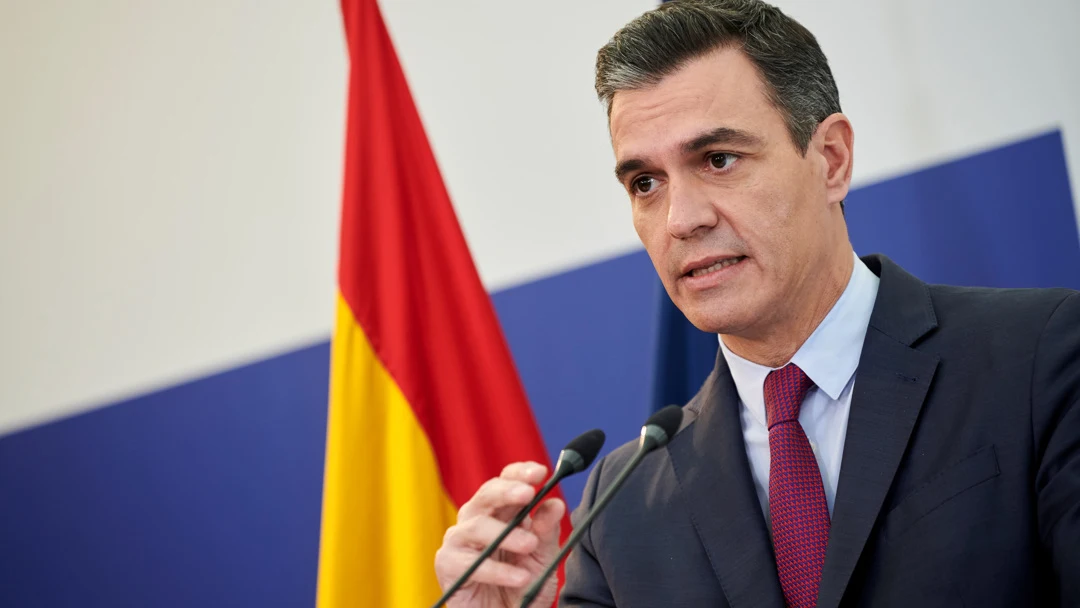 El presidente del Gobierno, Pedro Sánchez, durante una rueda de prensa en una imagen de archivo