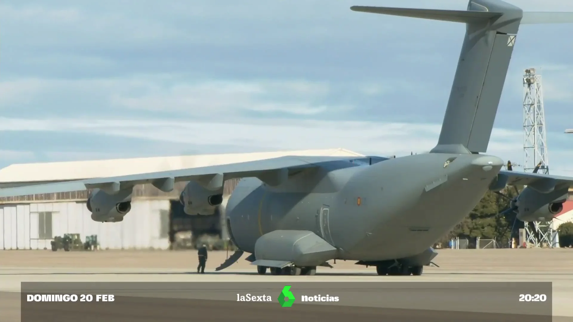 Avión fletado por el Ejército del Aire