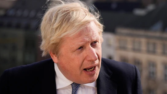 Boris Johnson, en Múnich Boris Johnson, en Múnich