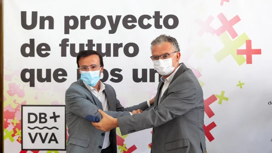 Los alcaldes de las localidades extremeñas de Don Benito y Villanueva de la Serena, José Luis Quintana y Miguel Ángel Gallardo Los alcaldes de las localidades extremeñas de Don Benito y Villanueva de la Serena, José Luis Quintana y Miguel Ángel Gallardo