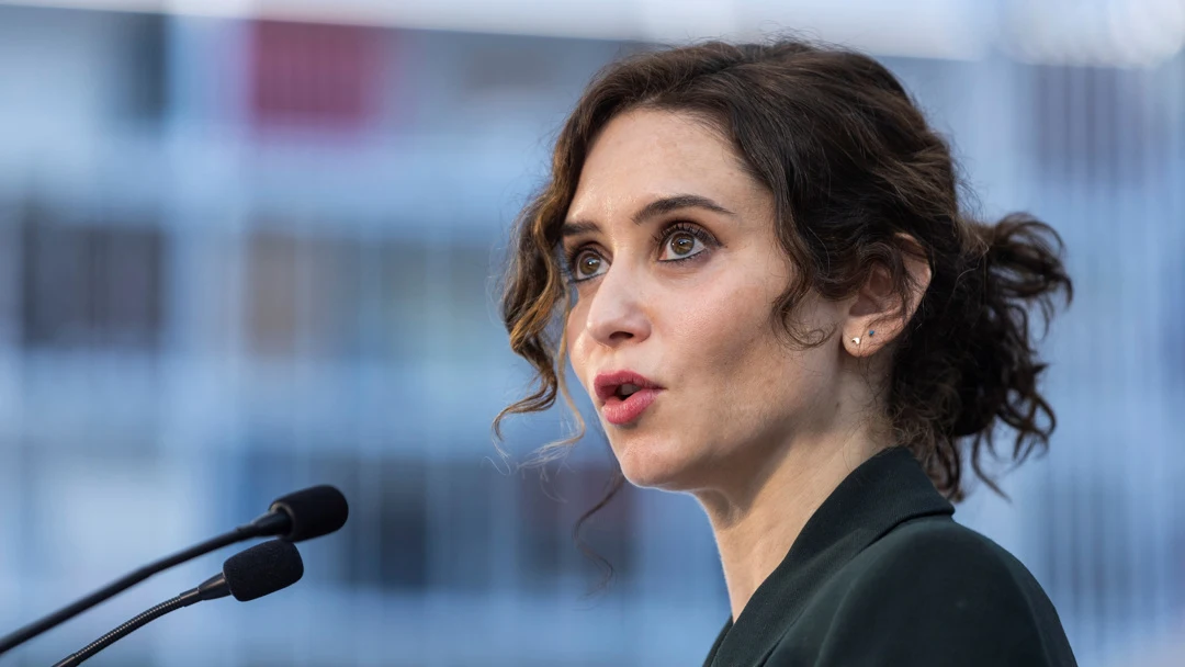 La presidenta de la Comunidad de Madrid, Isabel Díaz Ayuso durante un acto