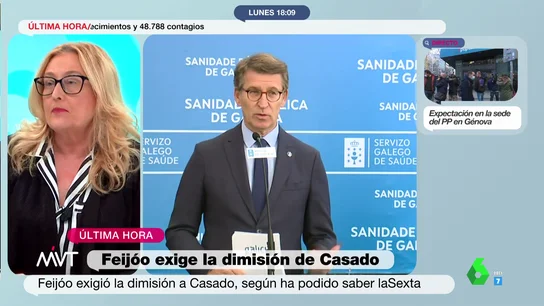 Elisa Beni analiza la postura de Feijóo y Bonilla junto a Ayuso en la 'guerra abierta' en el PP : "Se están aliando con una sospechosa de corrupción" Elisa Beni analiza la postura de Feijóo y Bonilla junto a Ayuso en la 'guerra abierta' en el PP : "Se están aliando con una sospechosa de corrupción"