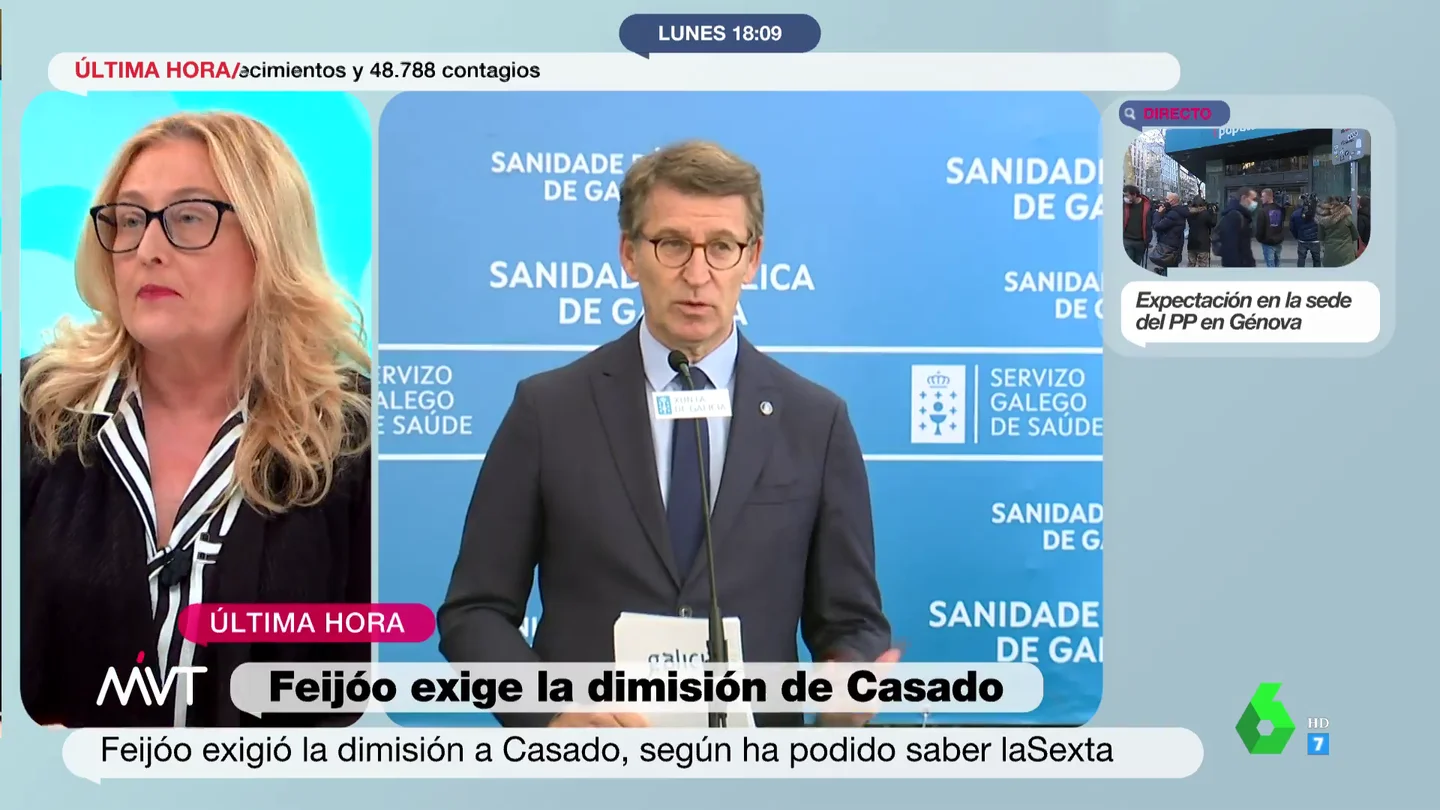 Elisa Beni analiza la postura de Feijóo y Bonilla junto a Ayuso en la 'guerra abierta' en el PP : "Se están aliando con una sospechosa de corrupción" Elisa Beni analiza la postura de Feijóo y Bonilla junto a Ayuso en la 'guerra abierta' en el PP : "Se están aliando con una sospechosa de corrupción"