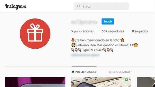 '¡Enhorabuena, has ganado un iPhone13!': la Guardia Civil alerta sobre esta peligrosa estafa en Instagram Robo de datos personales