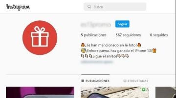 '¡Enhorabuena, has ganado un iPhone13!': la Guardia Civil alerta sobre esta peligrosa estafa en Instagram