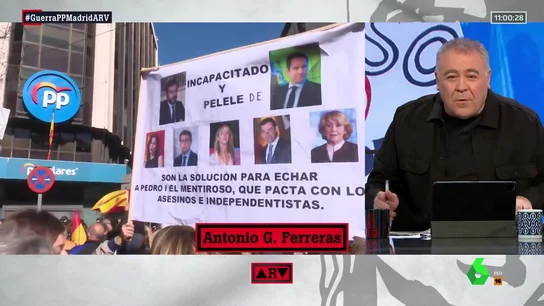 "Guerra salvaje en el PP. Las miradas se posan sobre Feijóo": el análisis de Ferreras sobre la batalla entre Ayuso y Casado "Guerra salvaje en el PP. Las miradas se posan sobre Feijóo": el análisis de Ferreras sobre la batalla entre Ayuso y Casado