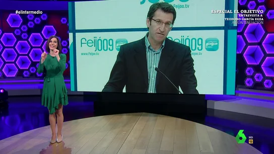 Cristina Gallego recuerda a Feijóo cómo evita usar el logo del Partido Popular: "Aunque lo esconda no deja de ser del PP" Cristina Gallego recuerda a Feijóo cómo evita usar el logo del Partido Popular: "Aunque lo esconda no deja de ser del PP"