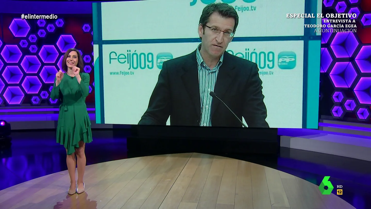 Cristina Gallego recuerda a Feijóo cómo evita usar el logo del Partido Popular: "Aunque lo esconda no deja de ser del PP" Cristina Gallego recuerda a Feijóo cómo evita usar el logo del Partido Popular: "Aunque lo esconda no deja de ser del PP"