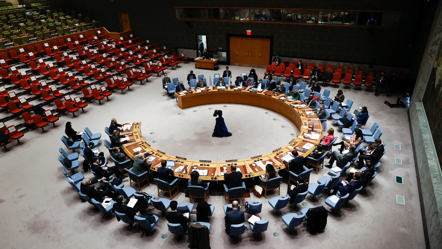 Miembros del Consejo de Seguridad de la ONU reunidos en Nueva York, Estados Unidos Miembros del Consejo de Seguridad de la ONU reunidos en Nueva York, Estados Unidos