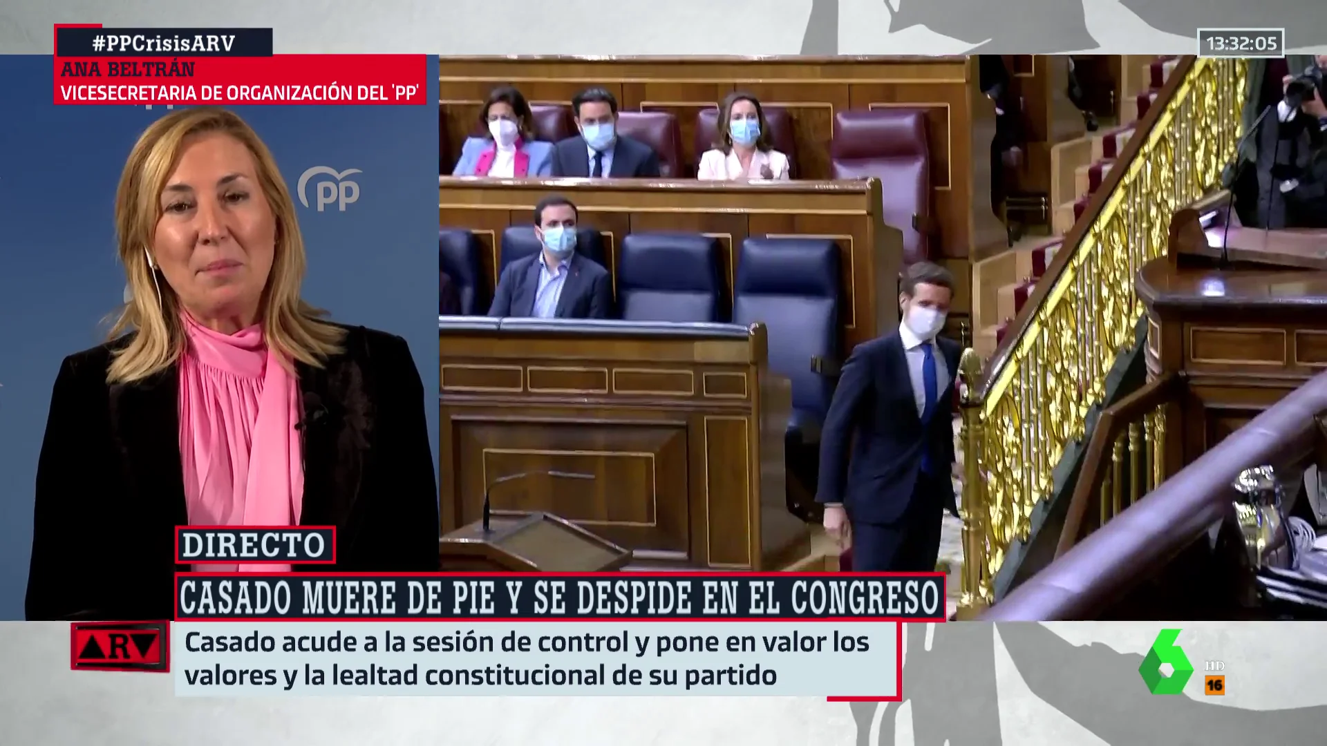 Ana Beltrán, la última fiel de Pablo Casado: "Está tranquilo, dándonos una lección de madurez y responsabilidad"