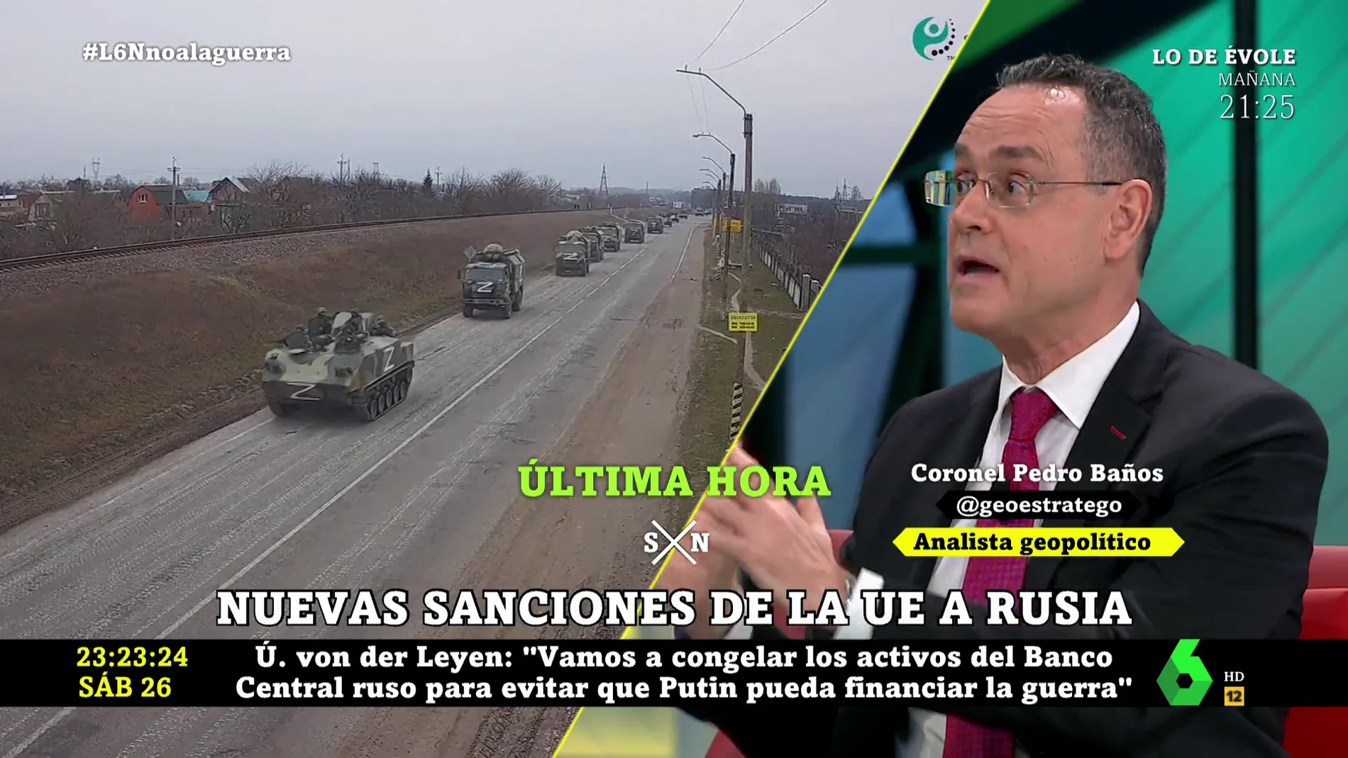 La alerta del coronel Pedro Baños: Las sanciones de la UE van a acelerar  la ofensiva de Rusia y el ataque a Kiev