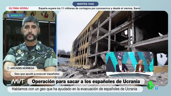 El duro testimonio de un GEO que evacuó a españoles en Ucrania: "Había niños, ancianos y gente recién operada con infecciones" El duro testimonio de un GEO que evacuó a españoles en Ucrania: "Había niños, ancianos y gente recién operada con infecciones"