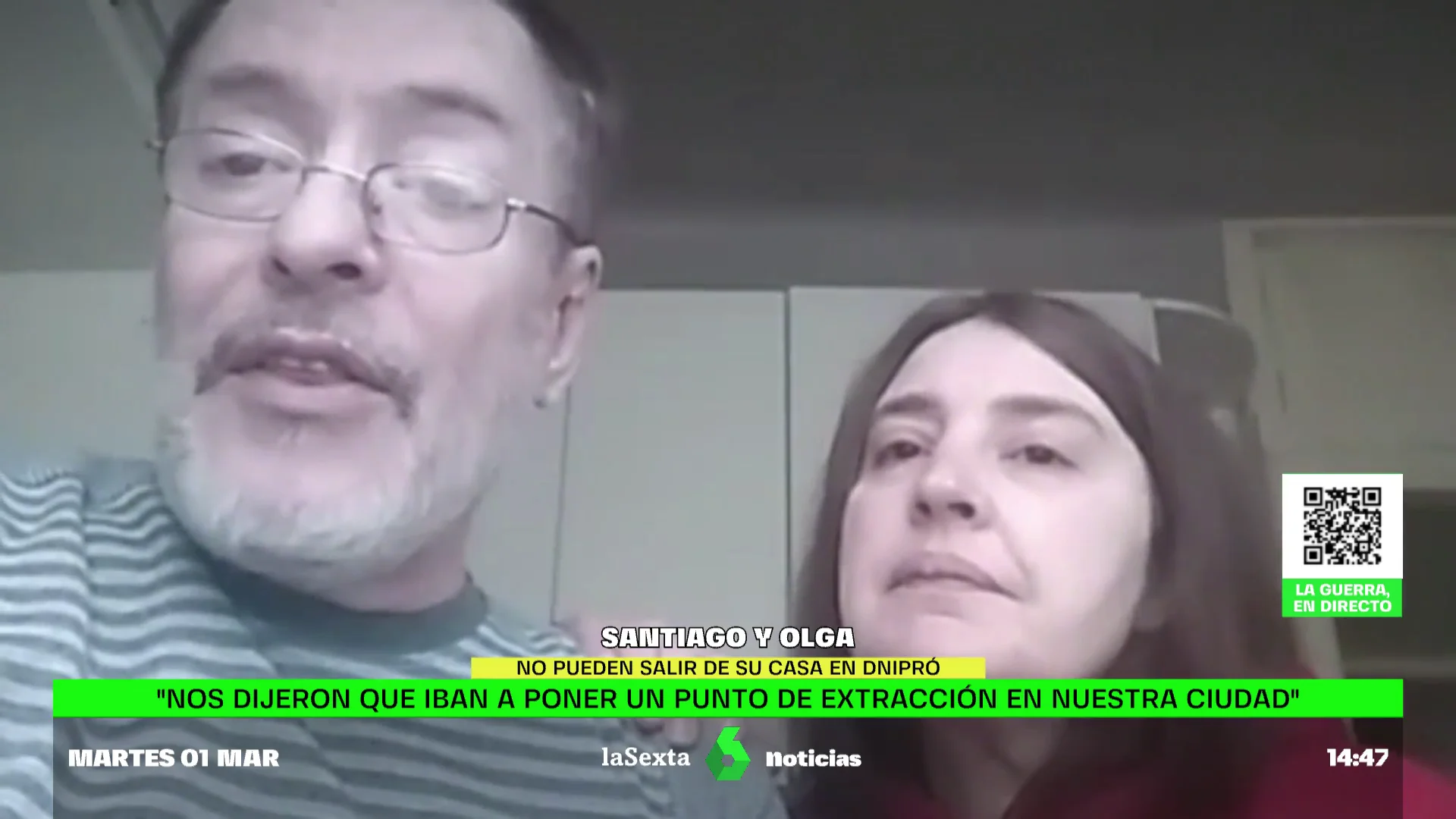 Españoles atrapados en Ucrania: "Tenemos miedo, no sabemos que va a pasar" "Nos arriesgaremos a salir"