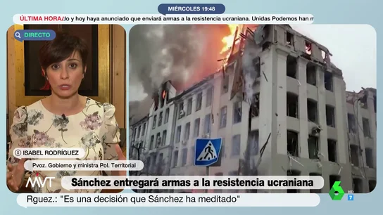 Isabel Rodríguez, portavoz de Gobierno y ministra de Política Territorial. Isabel Rodríguez