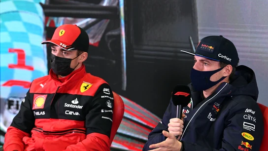 Charles Leclerc y Max Verstappen Charles Leclerc y Max Verstappen