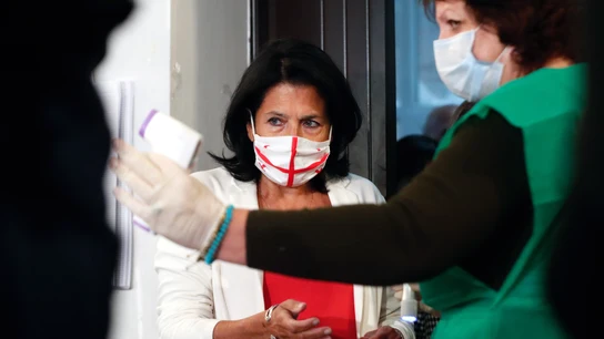 La presidenta de Georgia, Salomé Zurabishvili, en una imagen de archivo La presidenta de Georgia, Salomé Zurabishvili, en una imagen de archivo