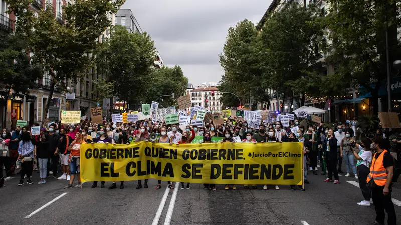  El movimiento de protesta impulsado por Fridays for Future ocupa las calles de Madrid en 2021
