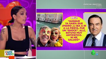 Agatha Ruiz de la Prada se reencuentra con Pedro J. Ramírez en el Carnaval de Venecia: "Estuvo muy antipático, ni me saludo"
