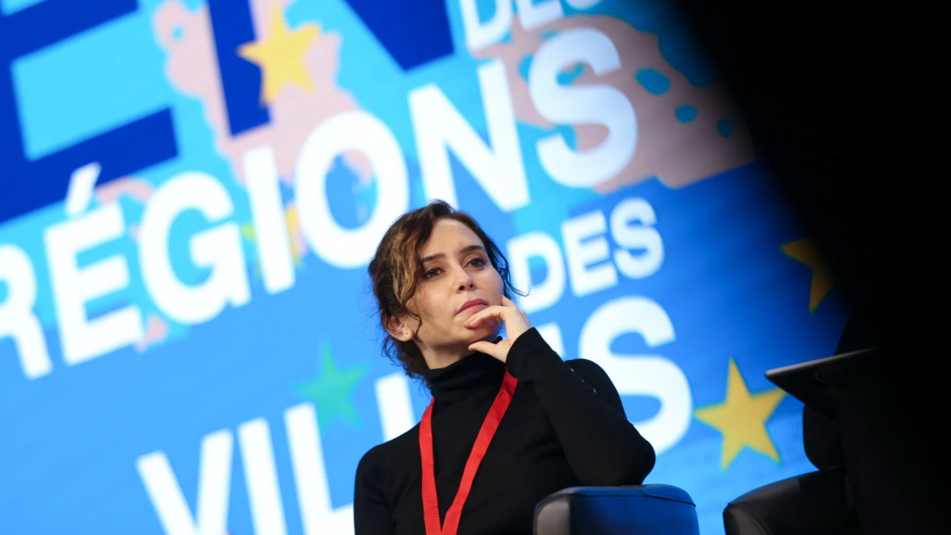 Isabel Díaz Ayuso durante la Cumbre de las Regiones en Marsella