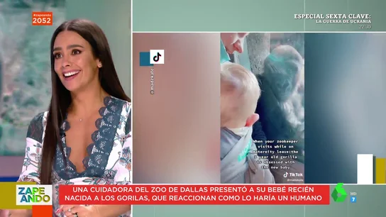 La tierna reacción de un gorila cuando su cuidadora le muestra a su bebé recién nacido La tierna reacción de un gorila cuando su cuidadora le muestra a su bebé recién nacido