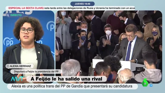Alexia Herranz, la militante que aspira a competir contra Feijóo: "Esta candidatura es el reflejo de lo que quieren las bases" Alexia Herranz, la militante que aspira a competir contra Feijóo: "Esta candidatura es el reflejo de lo que quieren las bases"
