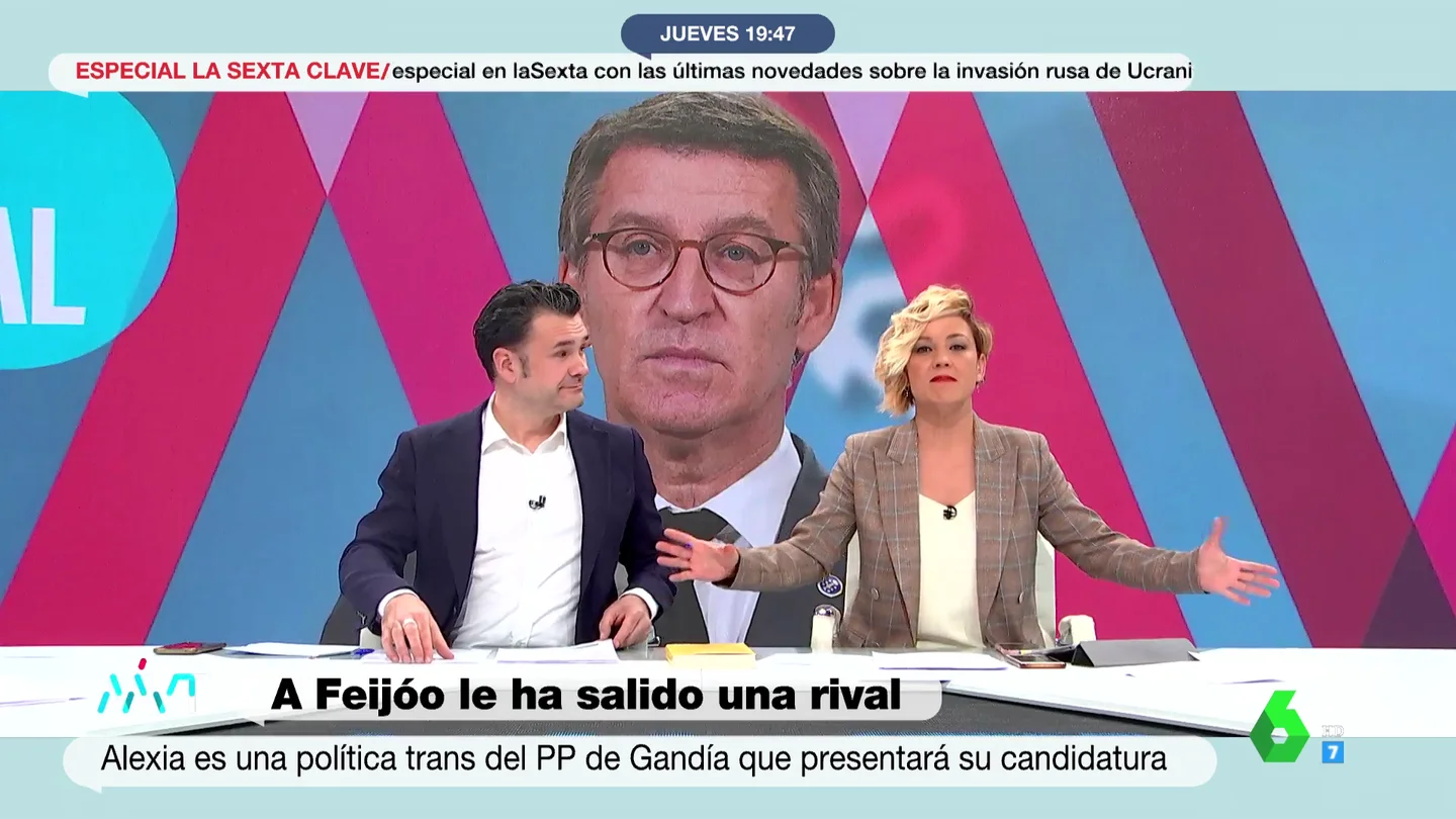 La reacción de Cristina Pardo a las palabras de Ayuso sobre el cambio de nombre de la estación de Atocha: "Es ver un charco y dice: voy" La reacción de Cristina Pardo a las palabras de Ayuso sobre el cambio de nombre de la estación de Atocha: "Es ver un charco y dice: voy"
