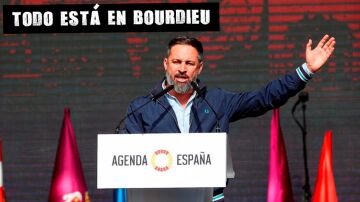 Santiago Abascal durante un acto de VOX