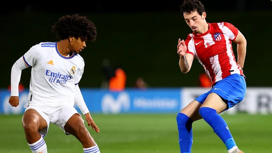 Peter Federico, ante el Atleti en la Youth League Peter Federico, ante el Atleti en la Youth League