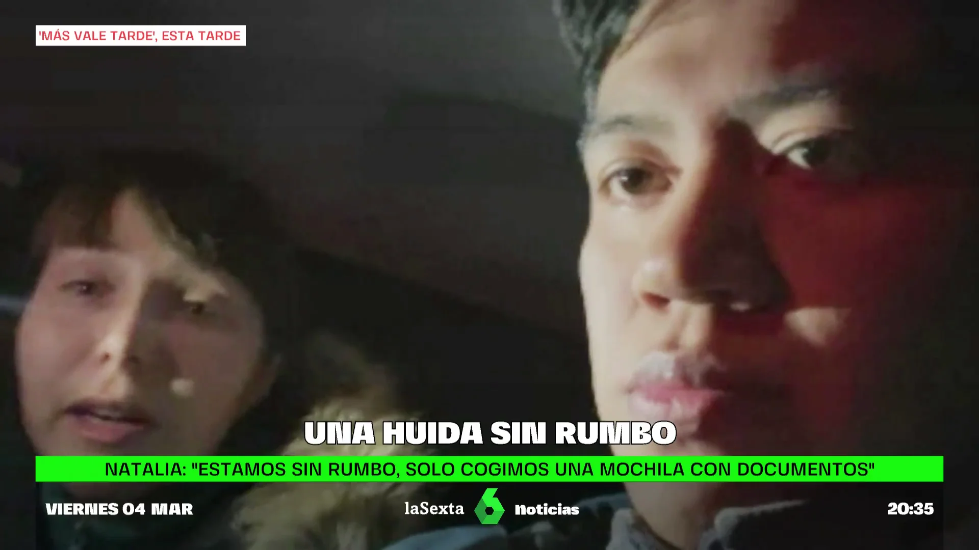 La huida de Danny y Natalia tras el ataque a la central nuclear de Zaporiyia: "Solo hemos cogido una mochila con documentos" La huida de Danny y Natalia tras el ataque a la central nuclear de Zaporiyia: "Solo hemos cogido una mochila con documentos"