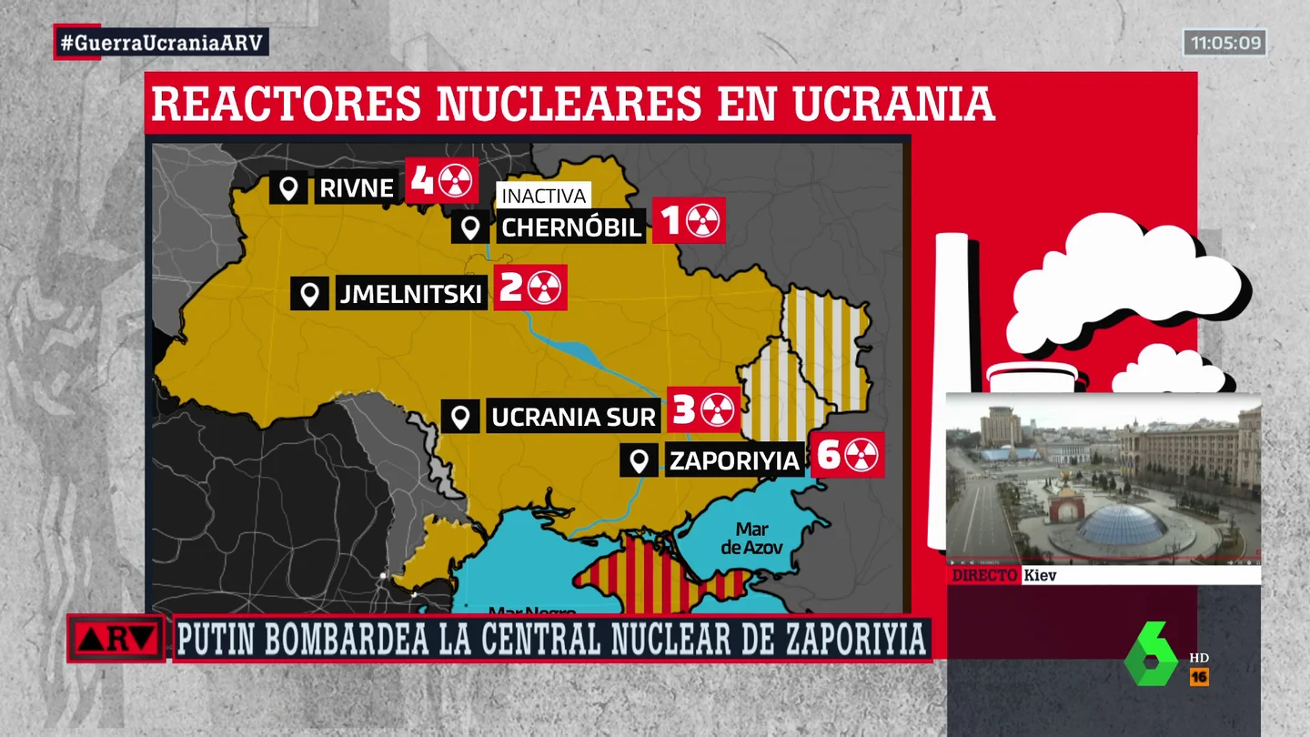 El potencial nuclear de Ucrania: 15 reactores en cuatro centrales, con la mayor planta atómica de Europa El potencial nuclear de Ucrania: 15 reactores en cuatro centrales, con la mayor planta atómica de Europa