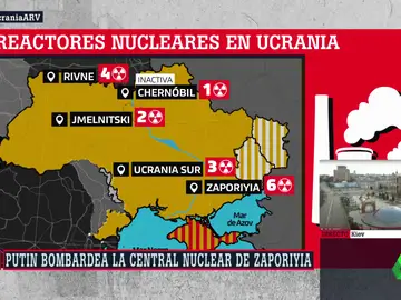 El potencial nuclear de Ucrania: 15 reactores en cuatro centrales, con la mayor planta atómica de Europa