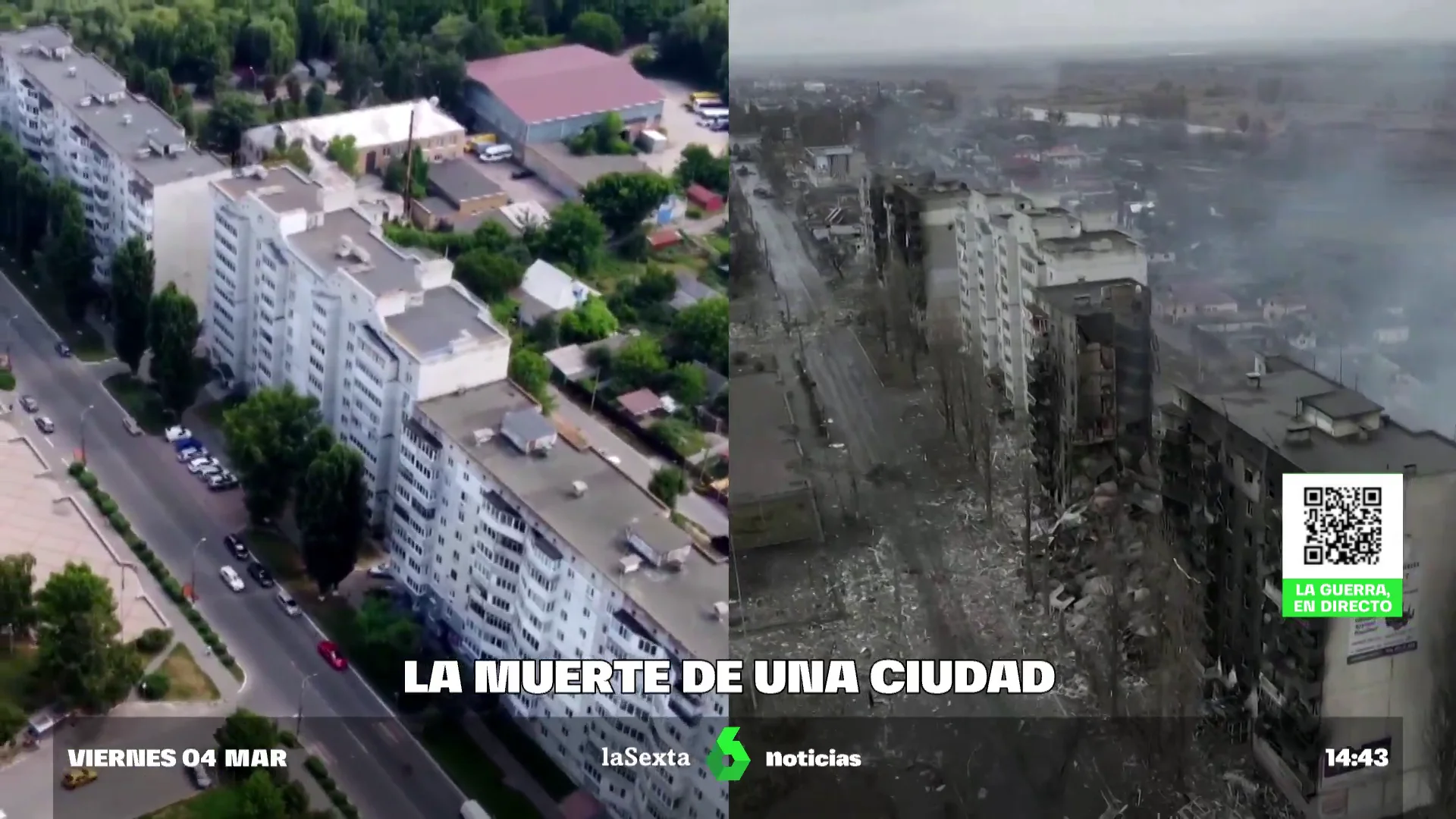 Borodyanka antes y después