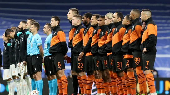 El Shakhtar, en su partido ante el Real Madrid El Shakthar, en su partido ante el Real Madrid