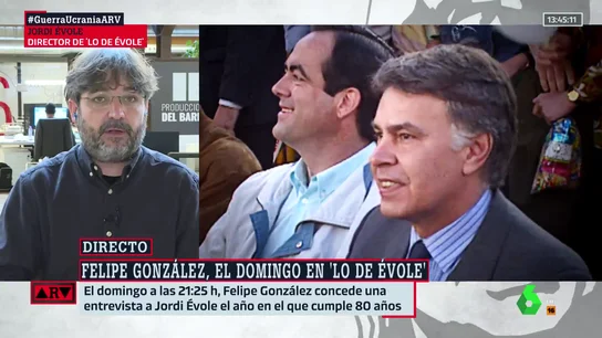 La opinión de Jordi Évole sobre Felipe González tras entrevistarlo de nuevo, diez años después: "Igual el viraje no ha sido para tanto" La opinión de Jordi Évole sobre Felipe González tras entrevistarlo de nuevo, diez años después: "Igual el viraje no ha sido para tanto"