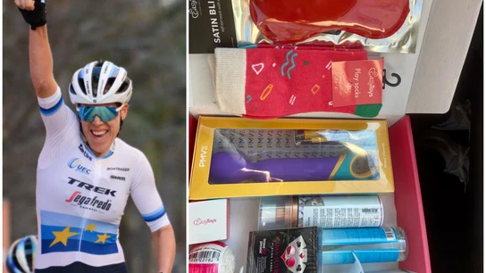 Los juguetes sexuales de premio que dejaron sorprendida a Ellen van Dijk al ganar una prueba ciclista Los juguetes sexuales de premio que dejaron sorprendida a Ellen van Dijk al ganar una prueba ciclista