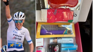 Los juguetes sexuales de premio que dejaron sorprendida a Ellen van Dijk al ganar una prueba ciclista  