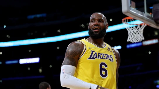 LeBron James, con los Lakers LeBron James, con los Lakers