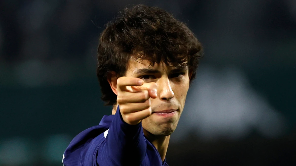 Joao Félix celebra un gol