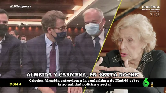 La reflexión de Manuela Carmena tras la crisis del PP: "Hemos visto los valores más negativos de la vida" La reflexión de Manuela Carmena tras la crisis del PP: "Hemos visto los valores más negativos de la vida"
