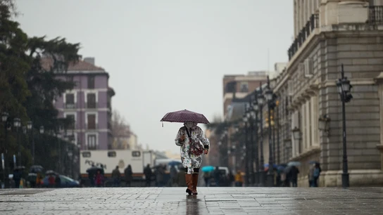 Una tarde de lluvia en Madrid. Una tarde de lluvia en Madrid.