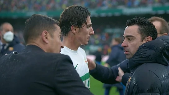 Xavi Hernández, con Francisco Xavi Hernández, con Francisco