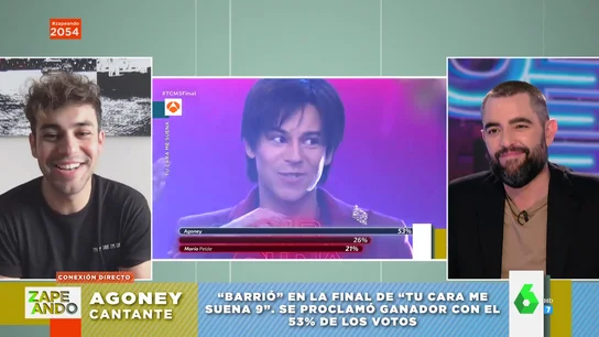 El bonito gesto de Agoney tras ganar 'Tu cara me suena' El bonito gesto de Agoney tras ganar 'Tu cara me suena'