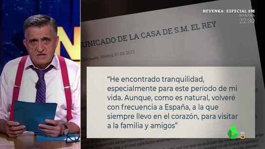 Wyoming responde a la carta del emérito Wyoming responde a la carta del emérito