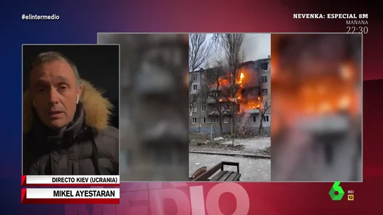 Mikel Ayestaran elogia el ánimo de los ciudadanos de Kiev pese a la invasión rusa: "Si ven tu pasaporte español, dicen 'no pasarán'" Mikel Ayestaran elogia el ánimo de los ciudadanos de Kiev pese a la invasión rusa: "Si ven tu pasaporte español, dicen 'no pasarán'"